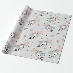 Baby Shower Mädchen  Geschenkpapier