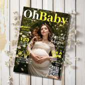 Baby Shower Magazine Cover Einladung