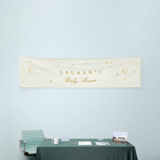 Baby Shower magical sage green stars welcome Banner (Messeveranstaltung)