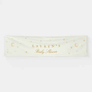 Baby Shower magischer salbeigrüner Sternen Willkom Banner