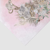 Baby Shower Mama Australian Animals pink Seidenpapier (Ausschnitt)