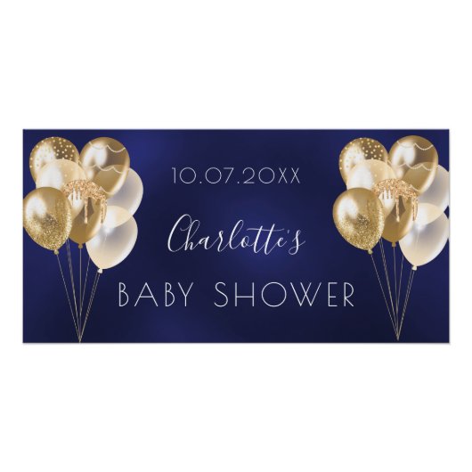 Baby Shower Marinesoldat Junge Poster (Vorderseite)