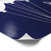 Baby Shower Marinesolons Poster (Ecke)