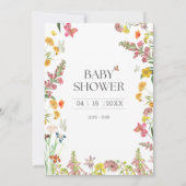 Baby Shower Maternity Magazine Cover Einladung (Rückseite)