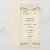 baby shower  menükarte (Vorne/Hinten)