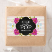 Baby Shower Mini Champagne Label Girl (Insitu)