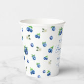 Baby Shower mit Blaubeeren Thema Pappbecher (Rechts)