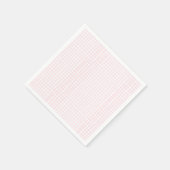 Baby-Shower mit rosa Gingham Serviette (Ecke)
