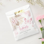 Baby Shower mit rosa Schmetterling Geschenktütchen (Versiegelt)