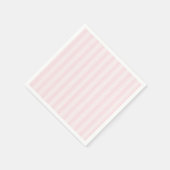 Baby Shower mit rosa Streifen Serviette (Ecke)
