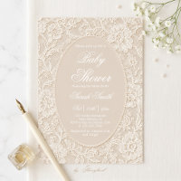 Baby-Shower mit Spitze 