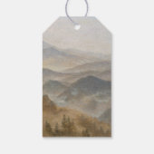 Baby Shower Mountains Oh Boy Adventure erwartet Geschenkanhänger (Rückseite)