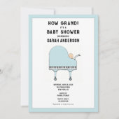 Baby Shower Music Theme Einladung (Vorderseite)