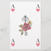 Baby Shower Mutter-to-be Alice im Wunderland Bingo (Rückseite)