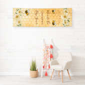 Baby Shower Mutter zu Bienen Hummelwabb Banner (Insitu)