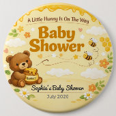 Baby Shower Nadel | Kleine Süße | Teddybär Button (Vorderseite)