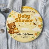 Baby Shower Nadel | Kleine Süße | Teddybär Button (Beispiel)