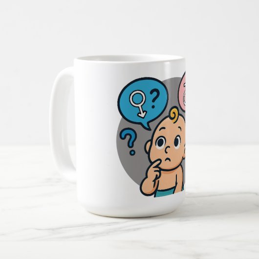 Baby shower name survey kaffeetasse (Vorderseite Links)
