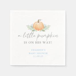 Baby Shower Napkin | Ein kleiner Pumpkin Serviette