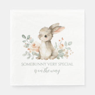 Baby Shower Napkins Bunny Theme Baby Shower  Serviette