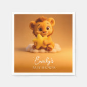 Baby Shower Napkins – Little Lion & Star Serviette (Vorderseite)