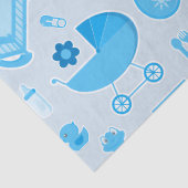 Baby Shower Neugeborener Junge Giftpackung Seidenpapier (Detail)