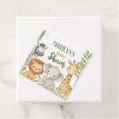 Baby Shower Niedlich Baby Animals Geschenkanhänger (Beispiel)