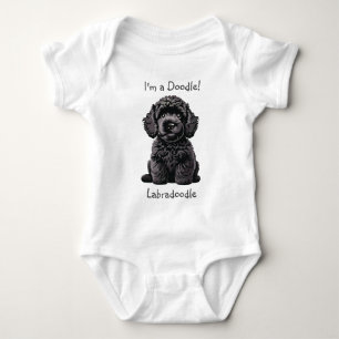 Baby Shower Niedlich Labradoodle Welpe - Ich bin e Baby Strampler