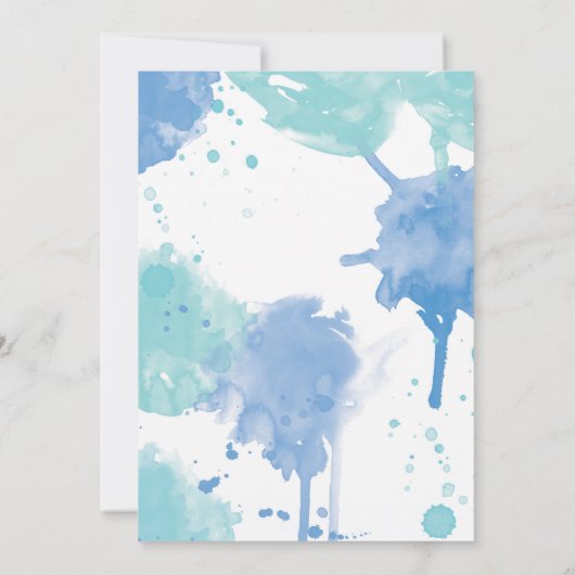 Baby Shower Oh Baby splash Einladung (Rückseite)