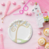 Baby Shower Paci Bunny Pappteller (Party)