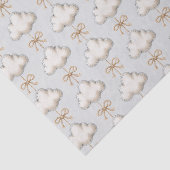 Baby-Shower Pale Blue Cloud Nine Seidenpapier (Ausschnitt)