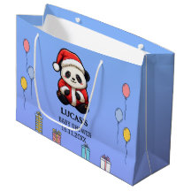 Baby-Shower-Panda-Santa-Claus-Große-Geschenktasche