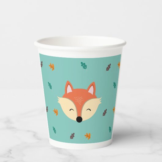 Baby Shower, Paper cup, Animales del Bosque Pappbecher (Vorderseite)