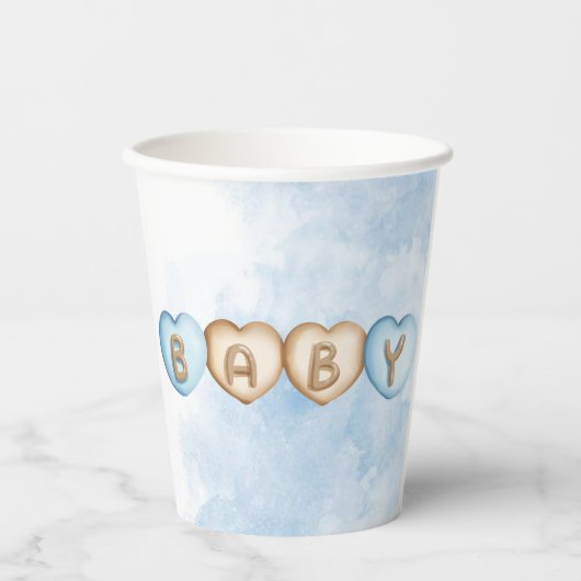 Baby shower paper cup pappbecher (Vorderseite)