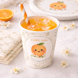 Baby Shower Paper Cups A Little Cutie Pappbecher