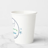 Baby Shower Paper Cups Watercolor Whale Pappbecher (Links)