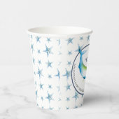 Baby Shower Paper Cups Watercolor Whale Pappbecher (Rechts)