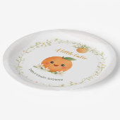 Baby Shower Paper Plates A Little Cutie Pappteller (Schrägansicht)