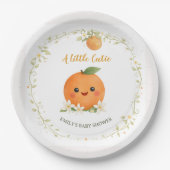 Baby Shower Paper Plates A Little Cutie Pappteller (Vorderseite)