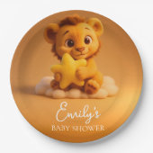 Baby Shower Paper Plates – Little Lion & Star Pappteller (Vorderseite)