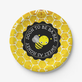 Baby Shower Paper Teller mit Honey Bee Theme
