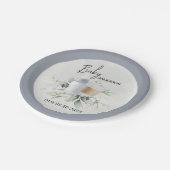 Baby Shower Paper Tellers Baby ist Kaffeepause Pappteller (Schrägansicht)