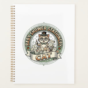 Baby-Shower-Papierkatze Baby-Shower-Papier Planer