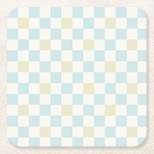 Baby-Shower-Papierservietten für einen Jungen Bl Rechteckiger Pappuntersetzer