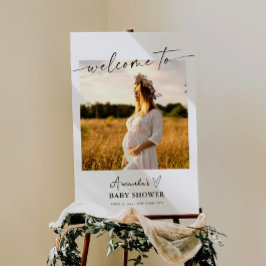 Baby Shower Party SIgn, Foto Baby Shower Poster