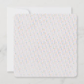 Baby Shower Pastel Polka Dots Einladung (Rückseite)