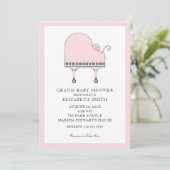 Baby Shower Piano Music Einladung (Stehend Vorderseite)