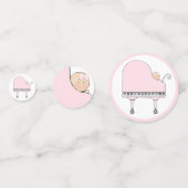Baby Shower Piano Music Konfetti (Rückseiten)