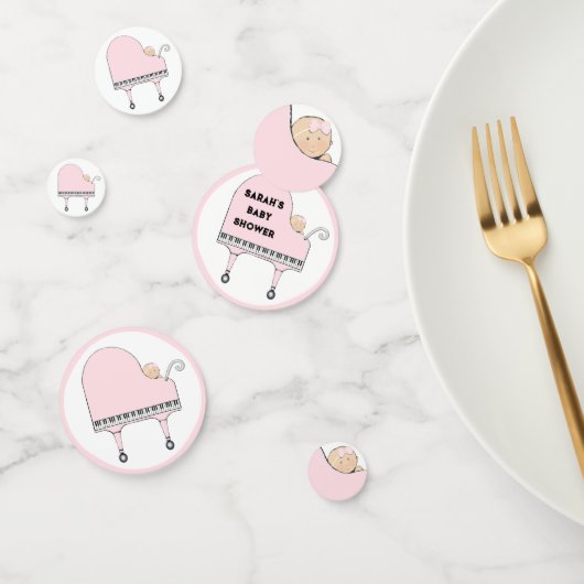 Baby Shower Piano Music Konfetti (Gruppe)