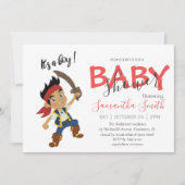 Baby Shower Pirate Ankündigung (Vorderseite)
